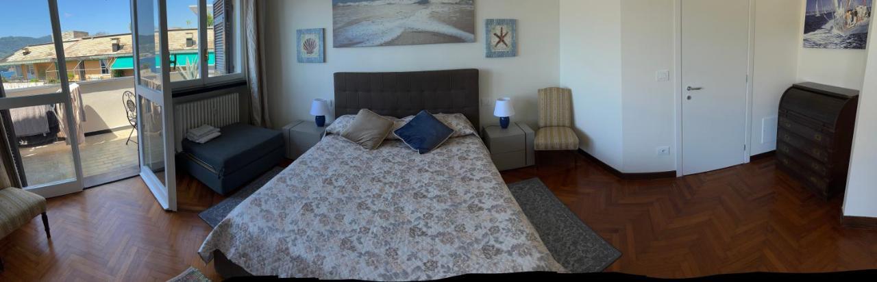 Nautilus Vista Mare Mozzafiato A 180 Gradi- Posto Auto Privato - 2 Camere Matrimoniali Piu 1 Divano Letto Singolo-Sky,Netflix-Wifi 200Mg Rapallo Luaran gambar