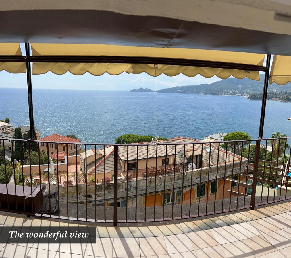 Nautilus Vista Mare Mozzafiato A 180 Gradi- Posto Auto Privato - 2 Camere Matrimoniali Piu 1 Divano Letto Singolo-Sky,Netflix-Wifi 200Mg Rapallo Luaran gambar