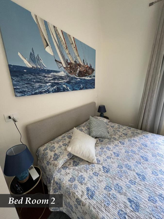 Nautilus Vista Mare Mozzafiato A 180 Gradi- Posto Auto Privato - 2 Camere Matrimoniali Piu 1 Divano Letto Singolo-Sky,Netflix-Wifi 200Mg Rapallo Luaran gambar