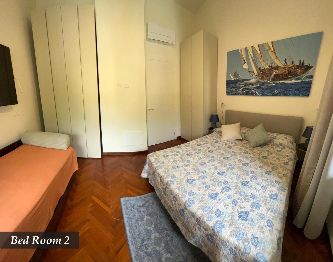 Nautilus Vista Mare Mozzafiato A 180 Gradi- Posto Auto Privato - 2 Camere Matrimoniali Piu 1 Divano Letto Singolo-Sky,Netflix-Wifi 200Mg Rapallo Luaran gambar