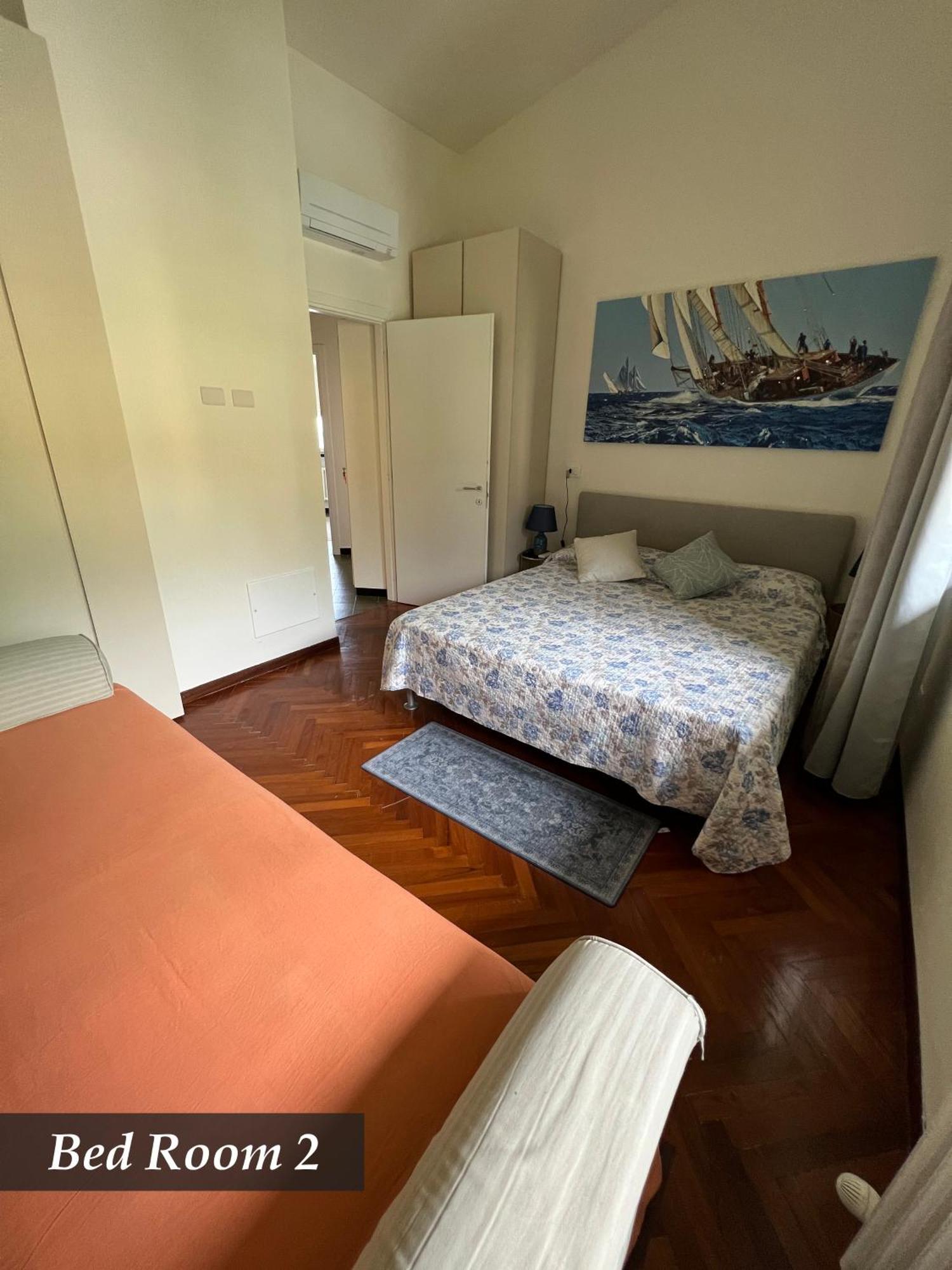 Nautilus Vista Mare Mozzafiato A 180 Gradi- Posto Auto Privato - 2 Camere Matrimoniali Piu 1 Divano Letto Singolo-Sky,Netflix-Wifi 200Mg Rapallo Luaran gambar